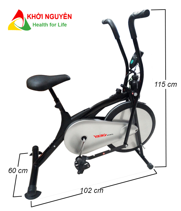 Kích thước xe đạp tập thể dục VK-01