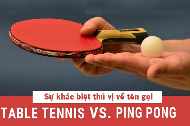 Sự khác biệt giữa Ping Pong và Table Tennis