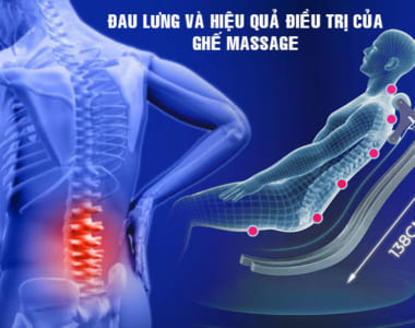 Đau lưng và hiệu quả điều trị bằng ghế massage