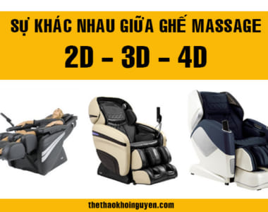 Ghế massage 2D, 3D và 4D khác nhau như thế nào