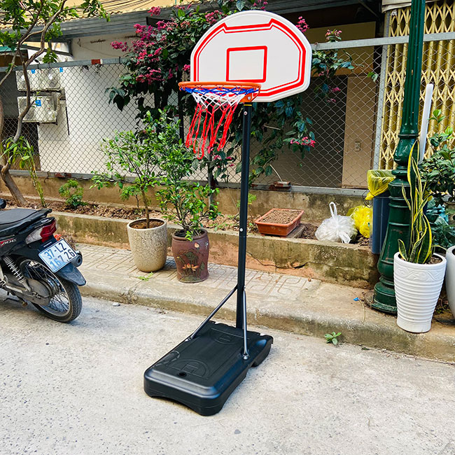 Trụ bóng rổ P434 cho trẻ em điều chỉnh độ cao 1m6 đến 2m1