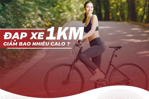 Dap xe 1km giam bao nhieu calo