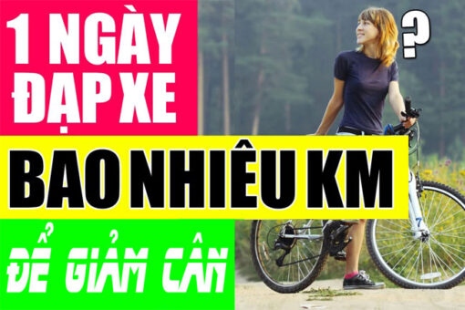 Moi ngay dap xe bao nhieu km de giam can