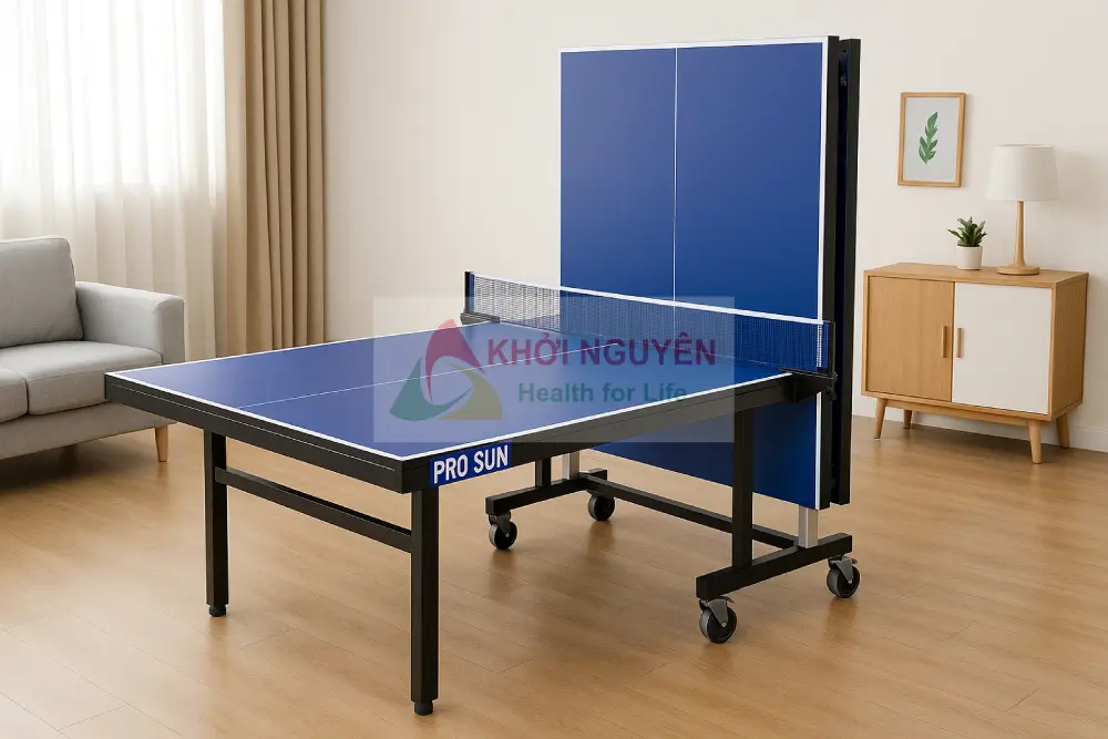 bàn bóng bàn PRO SUN gấp gọn tiện lợi cho gia đình 