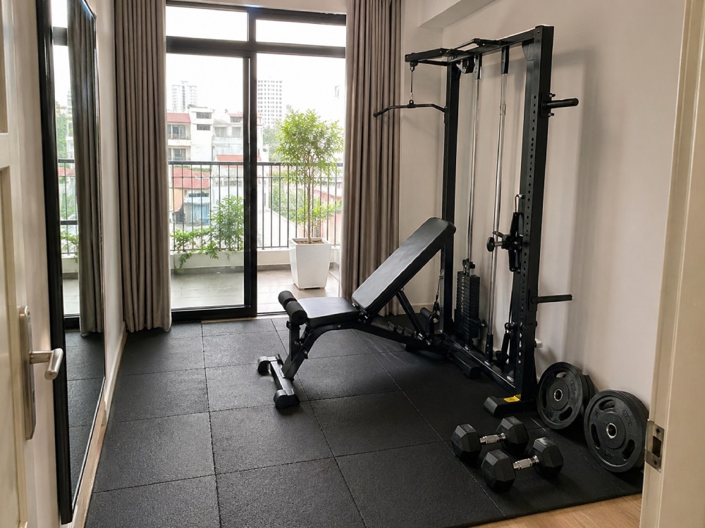 Giàn tạ đa năng cho phòng nhỏ và căn hộ