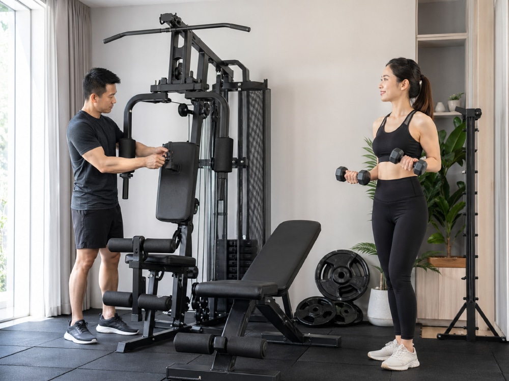 Giàn tạ đa năng cho gia đình tập luyện tại nhà