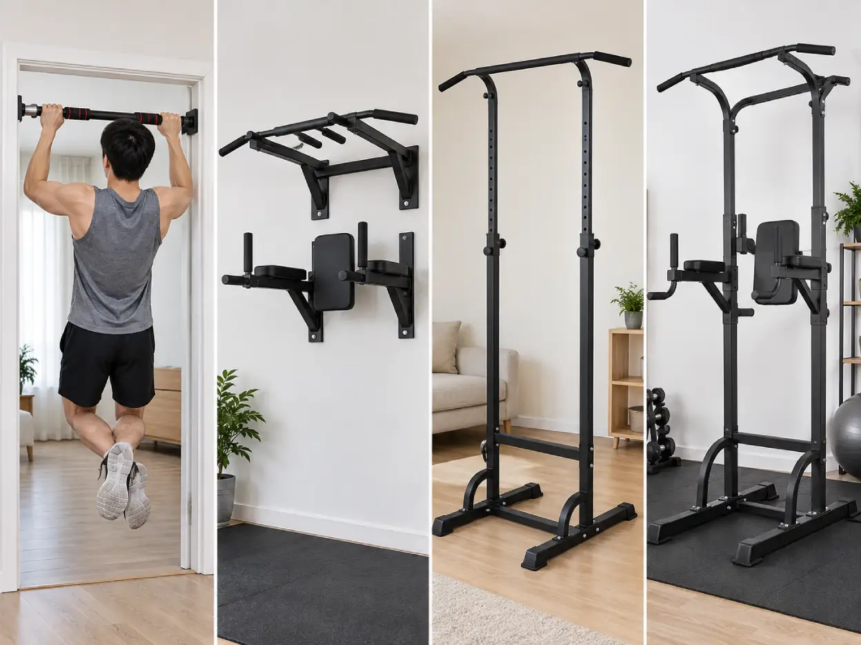 So sánh xà đơn gắn cửa, xà treo tường, khung xà đứng và xà đơn xà kép đa năng