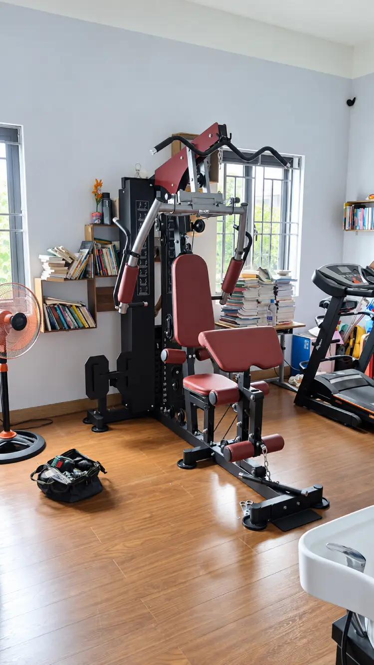 hoàn thiện giàn tạ đa năng tại nhà khách hàng