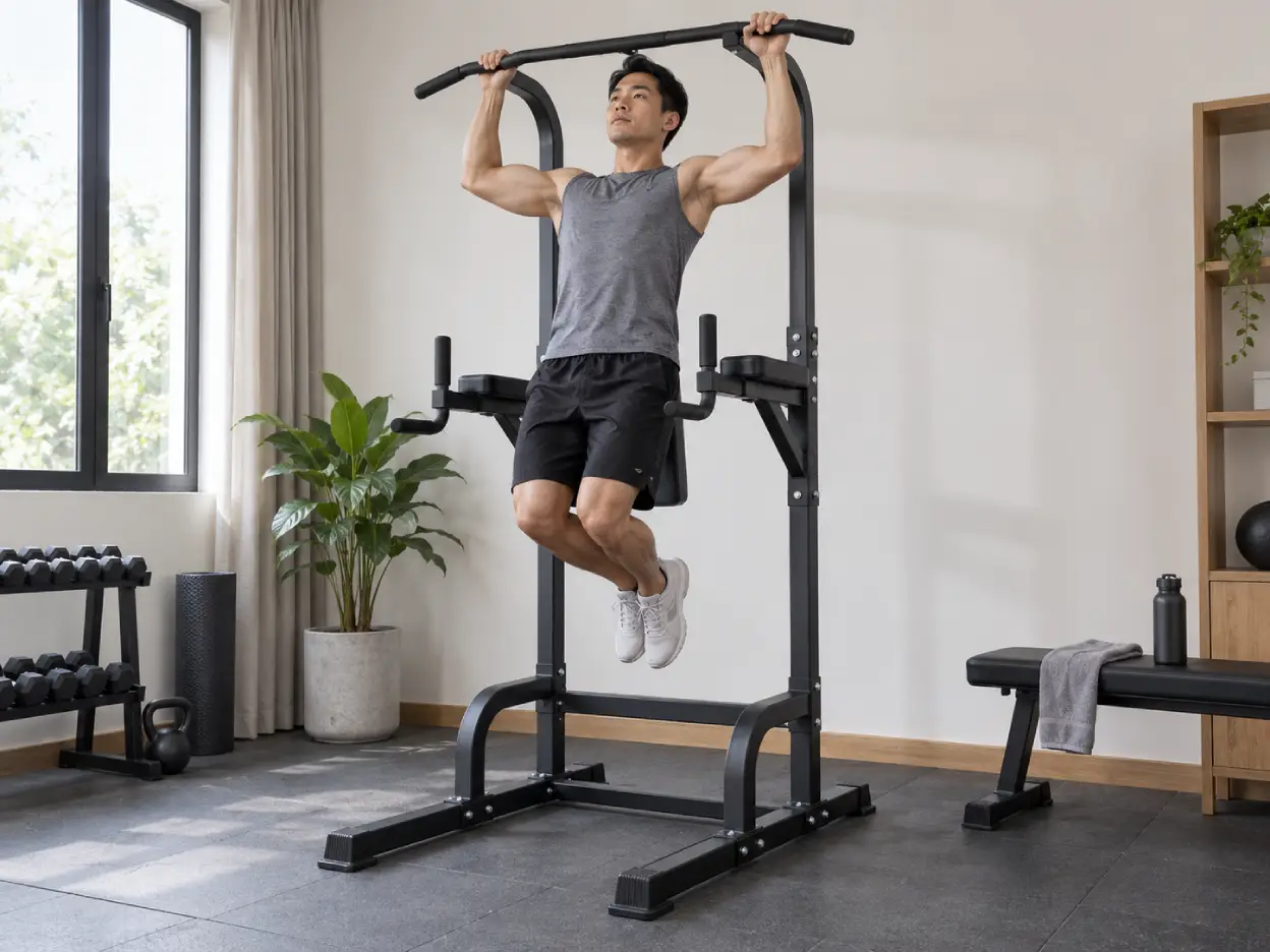 Tập kéo xà với khung xà đơn xà kép đa năng tại nhà