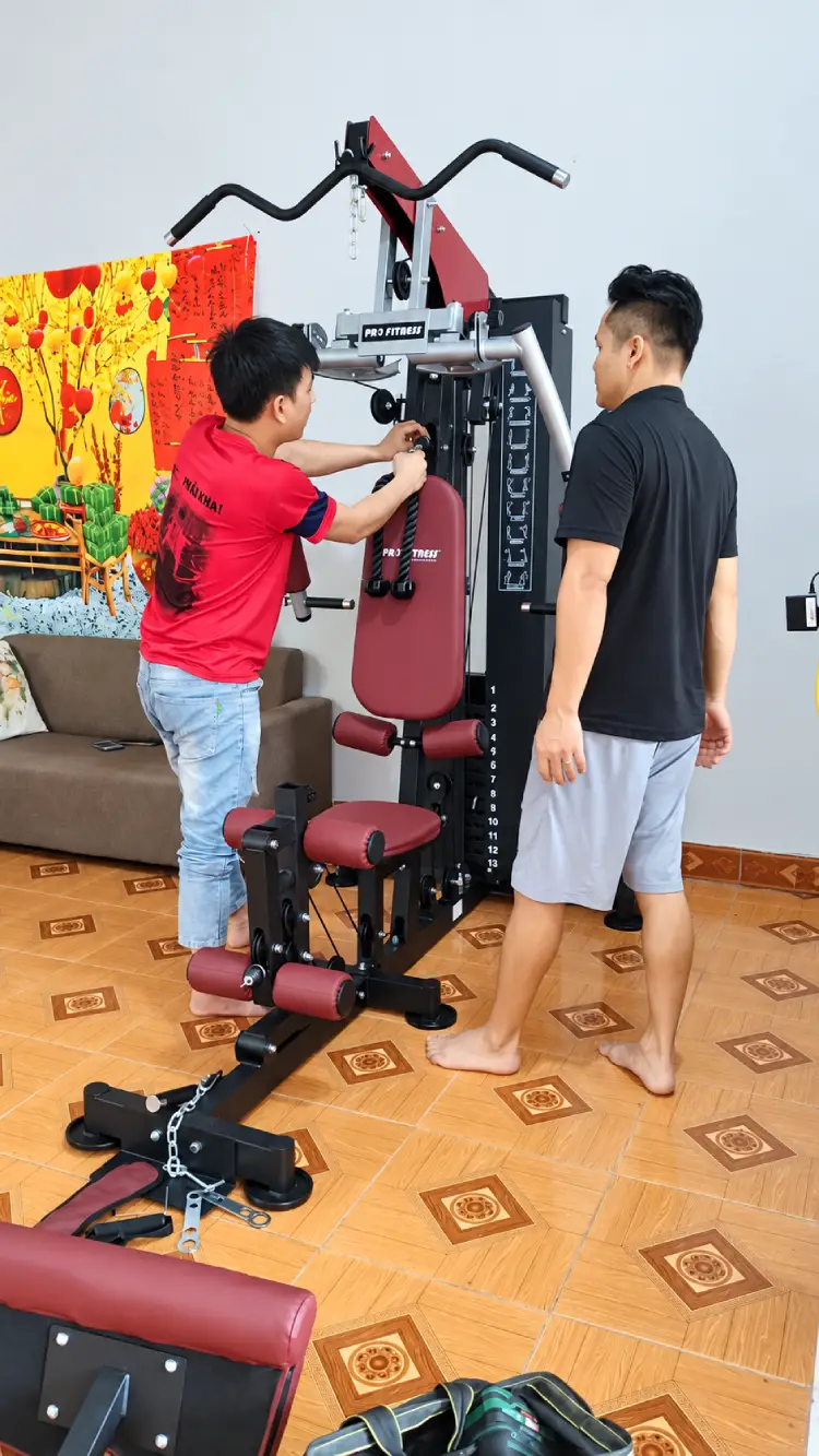 kiểm tra sau lắp đặt giàn tạ cho khách hàng